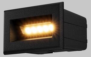 Maytoni Moderní zapuštěné LED svítidlo BOSCA, 3W, d. 8,4 cm, 3000K, IP65 Barva: Černá