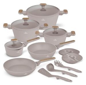 Sada nádobí s titanovým povrchem 15 ks Taupe Nordic Collection