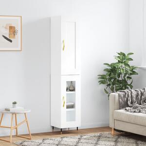 Skříň highboard bílá 34,5 x 34 x 180 cm kompozitní dřevo 3200369