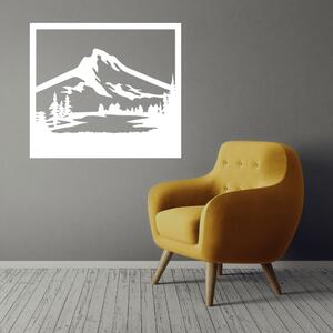 Obraz - horská oáza s jezírkem Velikost rámu: 33x29cm