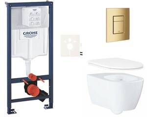 Závěsný WC set do lehkých stěn / předstěnová montáž GROHE Essence SIKOGRSESSCGL0