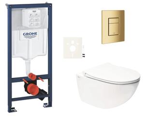 Závěsný WC set do lehkých stěn / předstěnová montáž SAT Infinitio SIKOGRSIN11SCGL0
