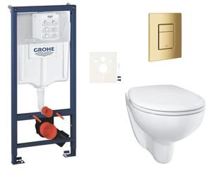 Závěsný WC set do lehkých stěn / předstěnová montáž GROHE Bau Ceramic SIKOGRSBAUSCGL0
