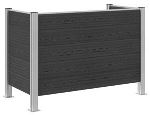 Plot pro popelnice Šedá 161 x 85 x 115 cm Hliník a WPC