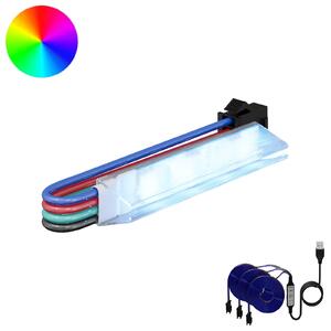 LED pás 12 pcs Černá a vícebarevná 1745 mm Měď a plast
