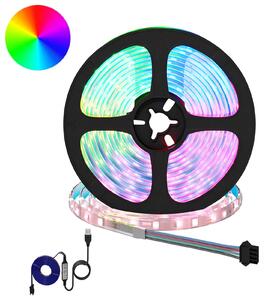 LED pás 2 pcs Černá a průhledná 5500 mm Měď a plast