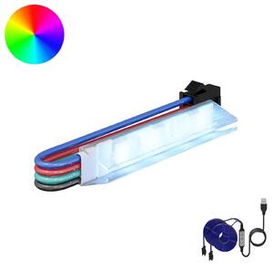 LED pás 12 pcs Černá a vícebarevná 1745 mm Měď a plast