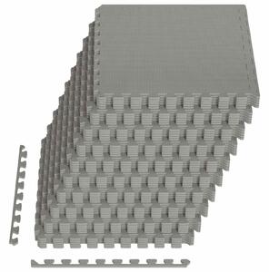 Rohož pod bazén 40 pcs Šedá 14,4 m² EVA pěna