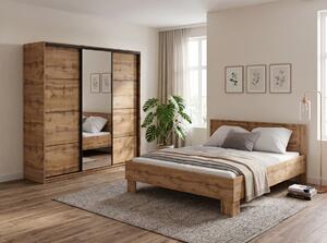 Ložnice NEJBY BARNABA PREMIUM 200 s postelí 160x200 cm s vyšším čelem, dub wotan