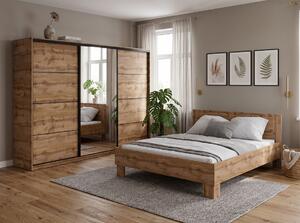 Ložnice NEJBY BARNABA PREMIUM 280 s postelí 160x200 cm s vyšším čelem, dub wotan