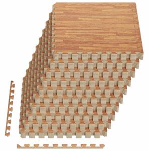 Rohož pod bazén 50 pcs dřevo 18 m² EVA pěna