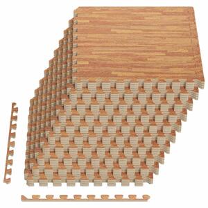 Rohož pod bazén 40 pcs dřevo 14,4 m² EVA pěna
