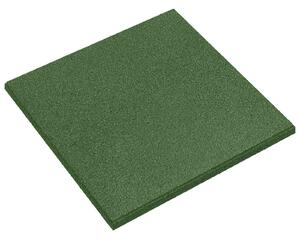 Dlaždice pro ochranu před pádem 6 pcs Zelená 50 x 50 cm Guma