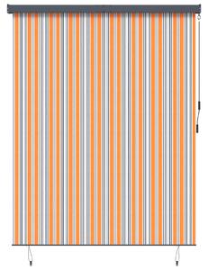 Roleta Žlutá a modrá 200 x 250 cm Textil a hliník