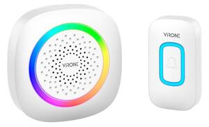 Bezdrátový zvonek PELA AC 230V RGB LED 300m bílý