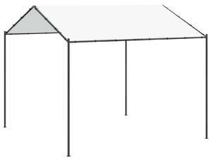 Altán 4 x 4 x 2,6 m Bílý Ocel a polyester 180 gsm