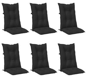 Souprava polštářů pro vysokou židli 6 pcs Melanžová černá