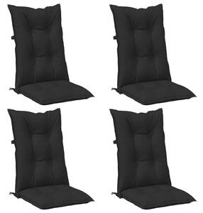 Souprava polštářů pro vysokou židli 4 pcs Melanžová černá