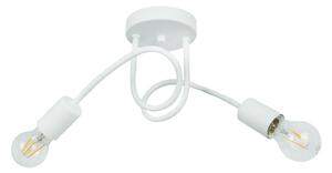 Light for home - Stropní svítidlo dětského pokoje kolekce "MONDO", bílá matná barva, pro dvě LED žárovky, 2xE27/60W, E27, Bílá