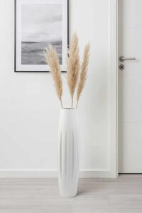 Vysoká váza VERTIGA, sklolaminát, výška 80 cm, bílý mat, outlet