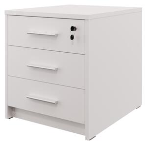 Uzamykatelná komoda pod tiskárnu NEJBY GIANNI, hloubka 60 cm, bílá