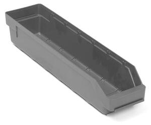 AJ Produkty Skladová nádoba REACH, 500x120x95 mm, recyklovaný plast, šedá