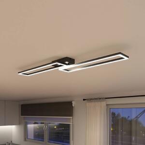 Tint Müller Licht LED stropní svítidlo Ciso, RGB, černé, stmívatelný, Černá, Obývací pokoj / jídelna, kov, Moderní