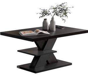 FurniGO Konferenční stolek Detroit 90x60x45cm - černý