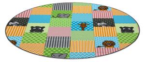 Balta Kulatý dětský koberec ZOO Zvířátka vícebarevný Rozměr: průměr 100 cm