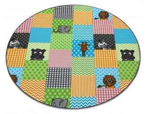 Balta Kulatý dětský koberec ZOO Zvířátka vícebarevný Rozměr: průměr 200 cm
