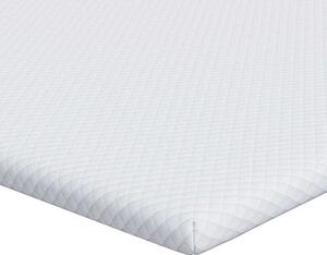 Topper z paměťové pěny 80 x 200 cm Thick Měkký Bílá