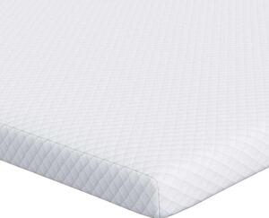 Topper z paměťové pěny 80 x 200 cm Thick Měkký Bílá