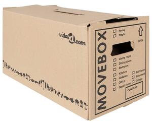 Stěhovací krabice 20 pcs Přírodní 59 x 31,5 x 31,5 cm Lepenka