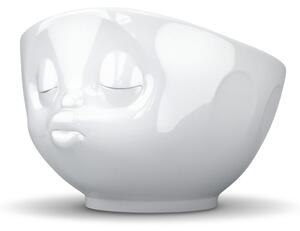 Bílá porcelánová líbající miska 58products