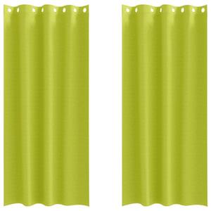 Závěsy na zatemnění s kroužky 2 pcs Zelená 225 x 140 cm