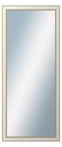 DANTIK - Zarámované zrcadlo - rozměr s rámem cca 60x140 cm z lišty DOPRODEJ|METAL bílozlatá, (3023)
