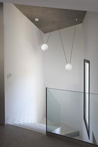 MINE GLASS SPACE závěsné svítidlo, bílá, 2L - FARO
