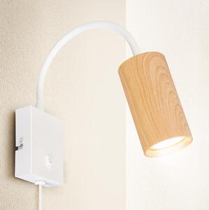 Brilagi - Flexibilní nástěnná lampa SELE 1xGU10/30W/230V bílá/hnědá