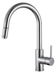 ALVEUS 1129021 - Dřezová baterie s vytahovací sprškou DELOS 38 cm lesklý chrom