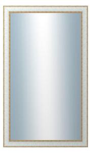 DANTIK - Zarámované zrcadlo - rozměr s rámem cca 60x100 cm z lišty DOPRODEJ|METAL bílozlatá, (3023)