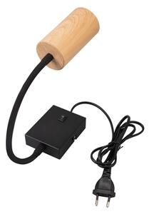 Brilagi - Flexibilní nástěnná lampa SELE 1xGU10/30W/230V černá/dekor dubu