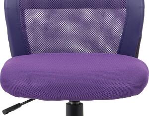 Autronic Dětská židle KA-V101 PUR, fialová MESH, ekokůže/černý plast