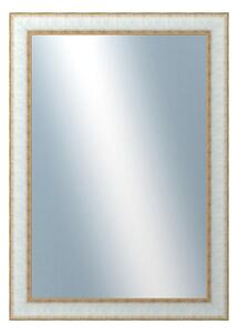 DANTIK - Zarámované zrcadlo - rozměr s rámem cca 50x70 cm z lišty DOPRODEJ|METAL bílozlatá, (3023)