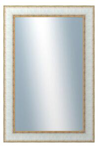 DANTIK - Zarámované zrcadlo - rozměr s rámem cca 40x60 cm z lišty DOPRODEJ|METAL bílozlatá, (3023)