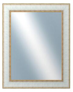 DANTIK - Zarámované zrcadlo - rozměr s rámem cca 40x50 cm z lišty DOPRODEJ|METAL bílozlatá, (3023)