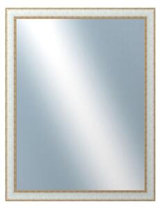 DANTIK - Zarámované zrcadlo - rozměr s rámem cca 70x90 cm z lišty DOPRODEJ|METAL bílozlatá, (3023)