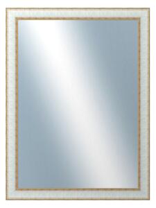 DANTIK - Zarámované zrcadlo - rozměr s rámem cca 60x80 cm z lišty DOPRODEJ|METAL bílozlatá, (3023)