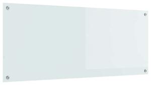 Kuchyňský obklad Bílá 120 x 50 cm tvrzené sklo
