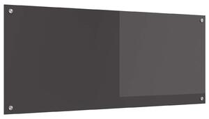 Kuchyňský obklad Tmavě šedá 120 x 50 cm tvrzené sklo