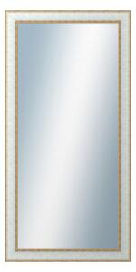 DANTIK - Zarámované zrcadlo - rozměr s rámem cca 50x100 cm z lišty DOPRODEJ|METAL bílozlatá, (3023)